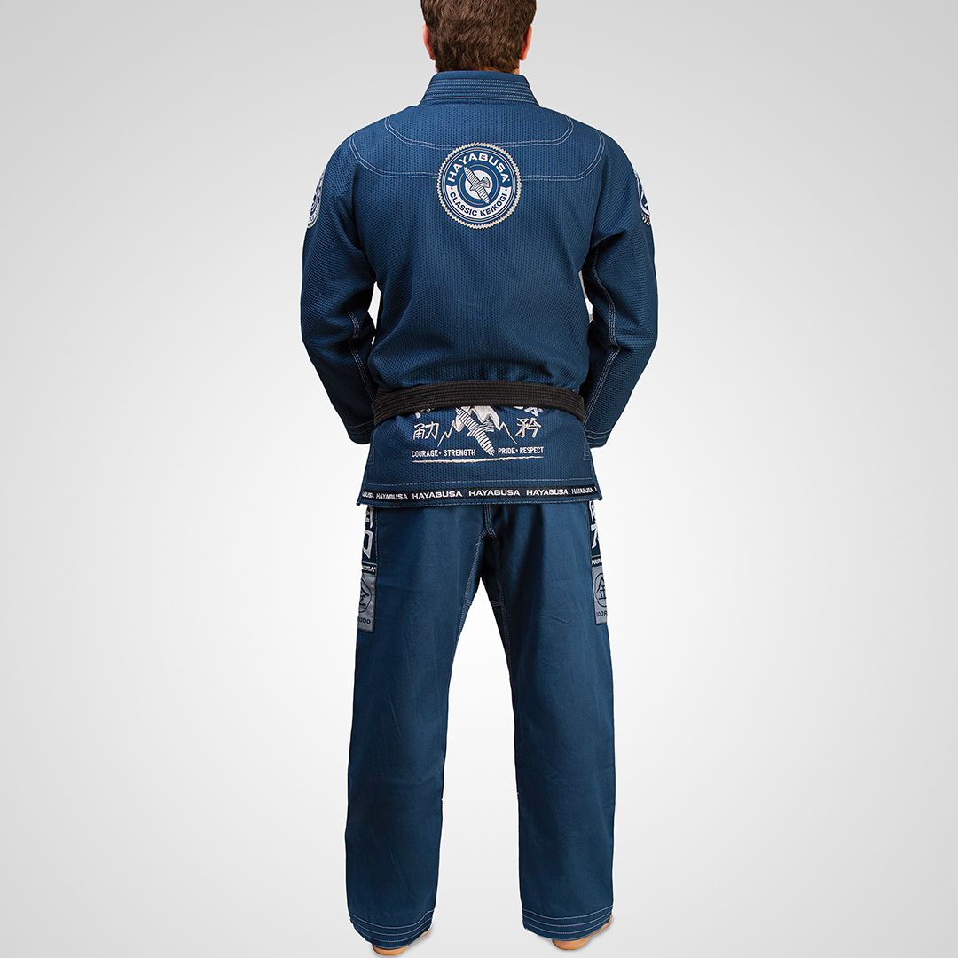 Hayabusa Goorudo 3 Gold Weave Jiu Jitsu Gi - Blau
