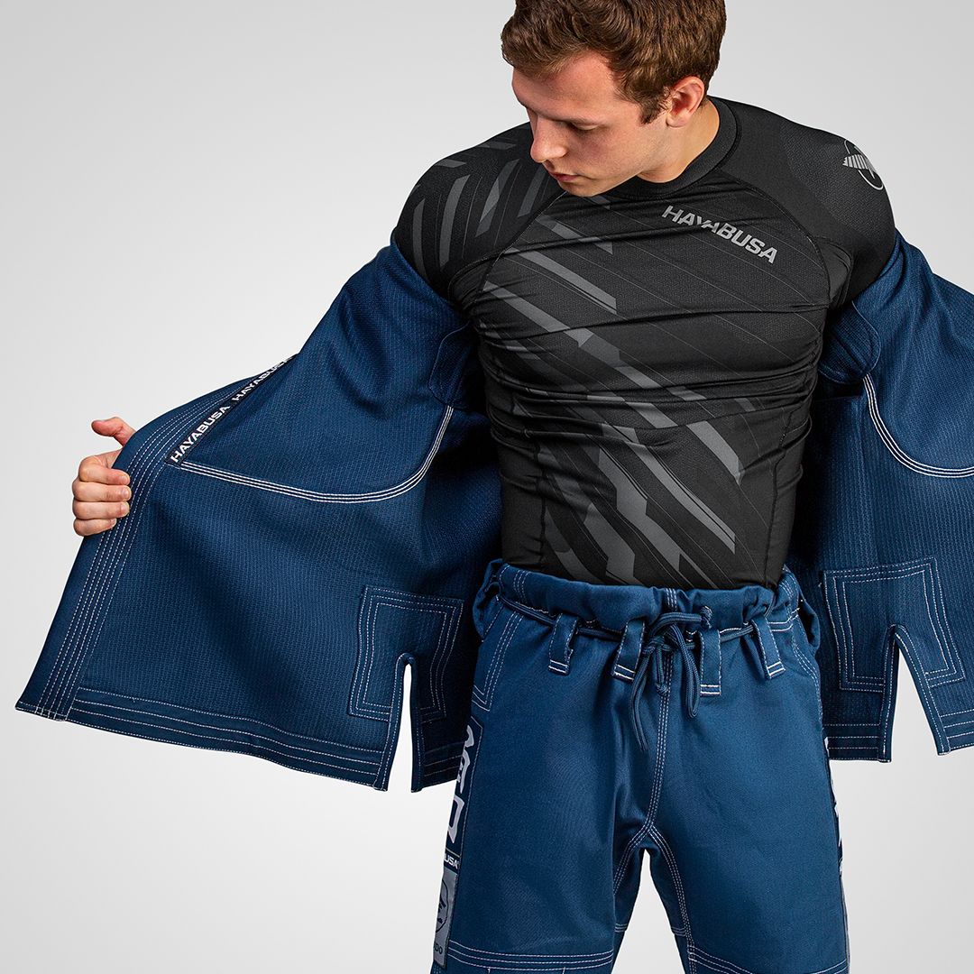 Hayabusa Goorudo 3 Gold Weave Jiu Jitsu Gi - Blau
