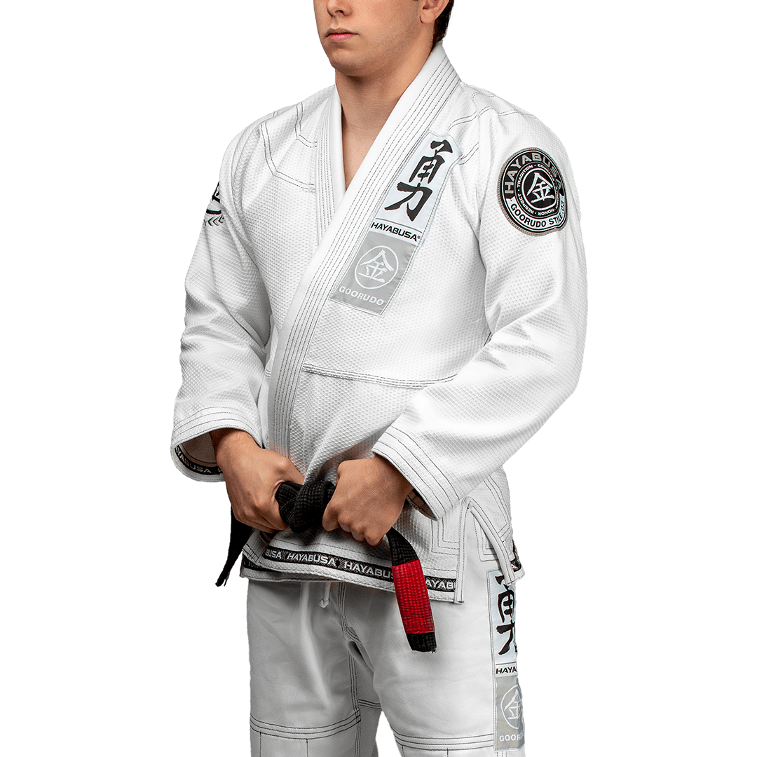 Hayabusa Goorudo 3 Gold Weave Jiu Jitsu Gi - Weiß