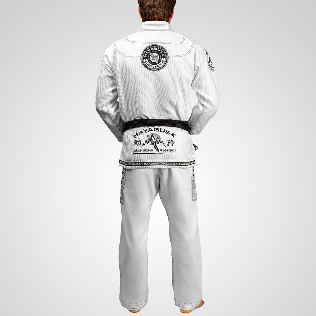 Hayabusa Goorudo 3 Gold Weave Jiu Jitsu Gi - Weiß