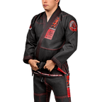 Hayabusa Goorudo 3 Gold Weave Jiu Jitsu Gi - Schwarz / Rot