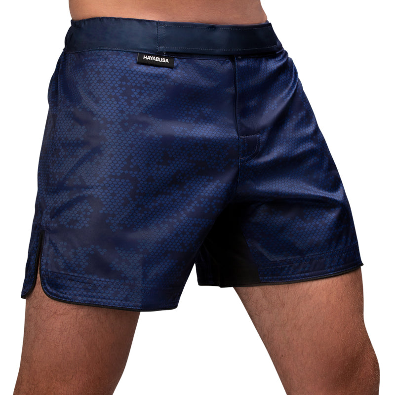 Hayabusa Hex Mid-Length Fight Shorts - Marineblau