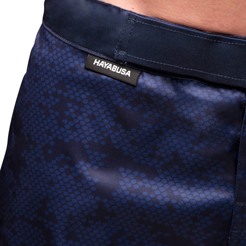 Hayabusa Hex Mid-Length Fight Shorts - Marineblau