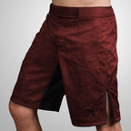 Hayabusa Hexagon Fight Shorts - Bordeaux Rot