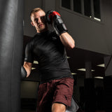 Hayabusa Hexagon Fight Shorts - Bordeaux Rot