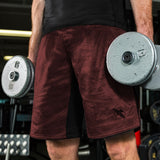 Hayabusa Hexagon Fight Shorts - Bordeaux Rot