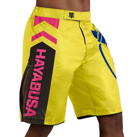 Hayabusa Icon Fight Shorts - Gelb / Blau