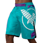 Hayabusa Icon Fight Shorts - Teal / Weiß