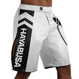 Hayabusa Icon Fight Shorts - Weiß / Schwarz