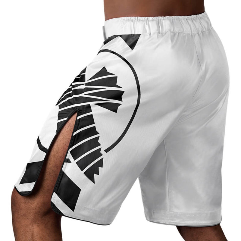 Hayabusa Icon Fight Shorts - Weiß / Schwarz