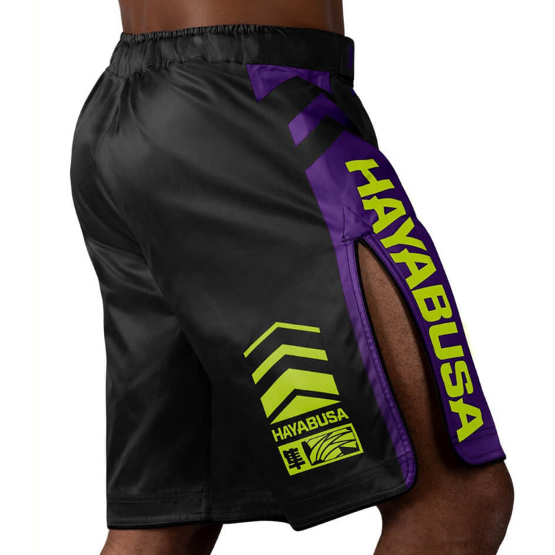 Hayabusa Icon Fight Shorts - Schwarz / Neon