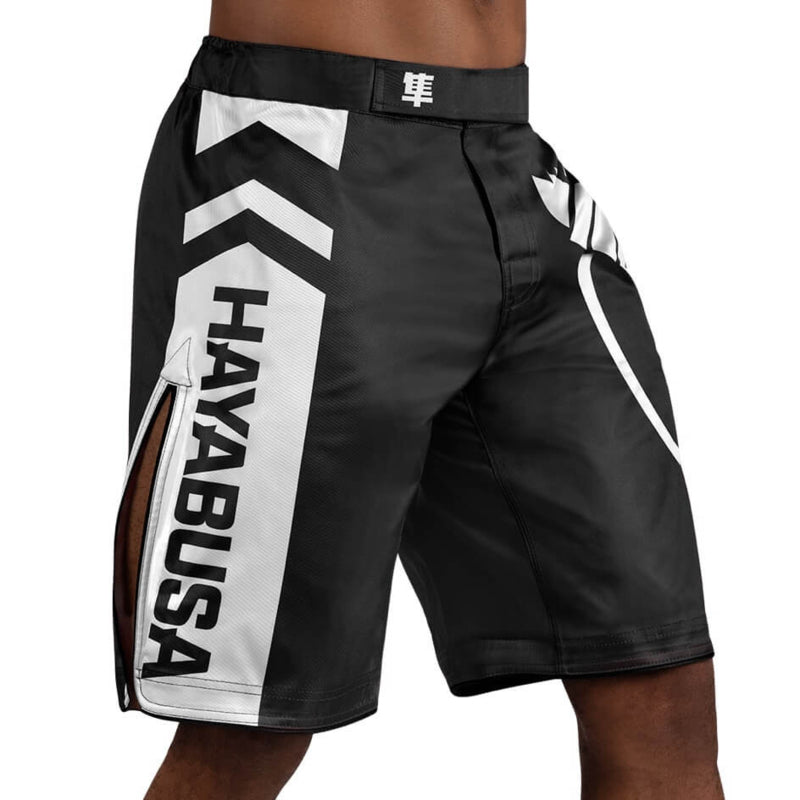 Hayabusa Icon Fight Shorts - Schwarz / Weiß