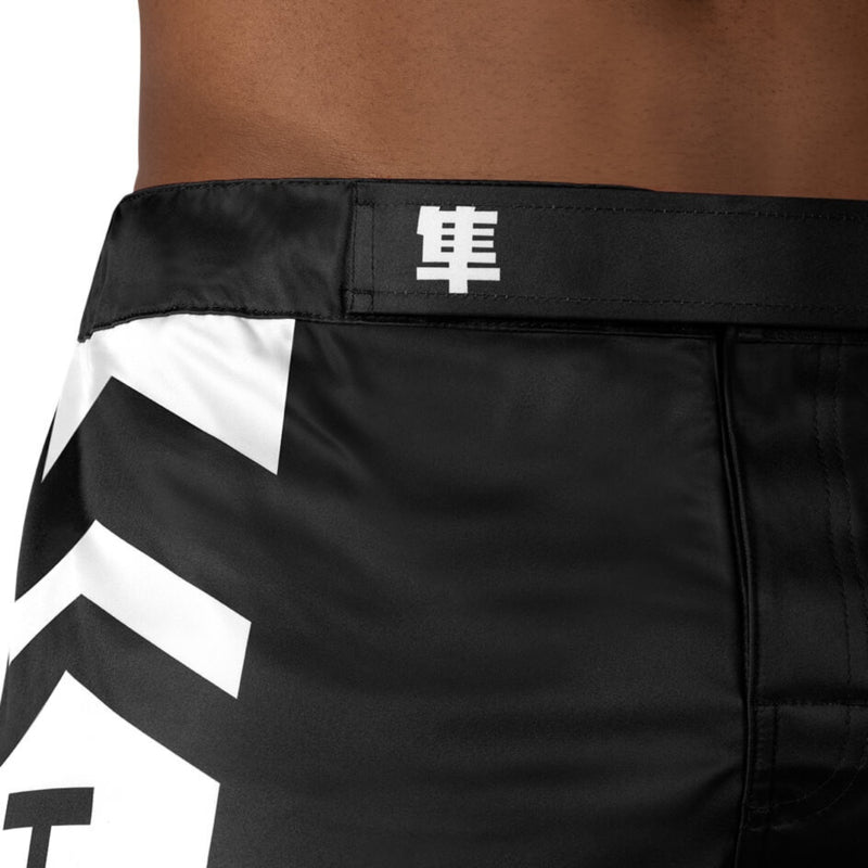 Hayabusa Icon Fight Shorts - Schwarz / Weiß