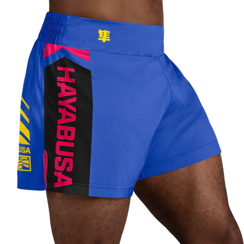 Hayabusa Icon Kickboxing Shorts - Blau / Gelb