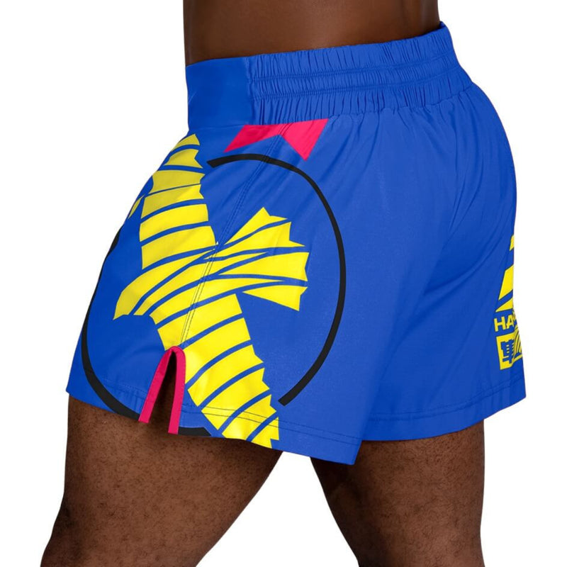 Hayabusa Icon Kickboxing Shorts - Blau / Gelb