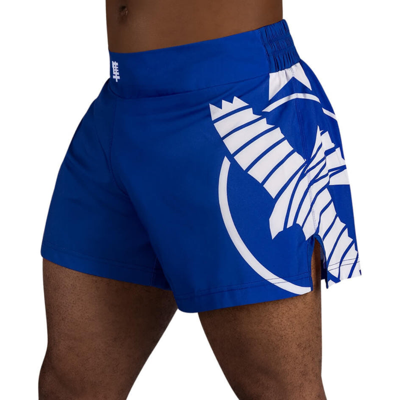 Hayabusa Icon Kickboxing Shorts - Blau / Weiß