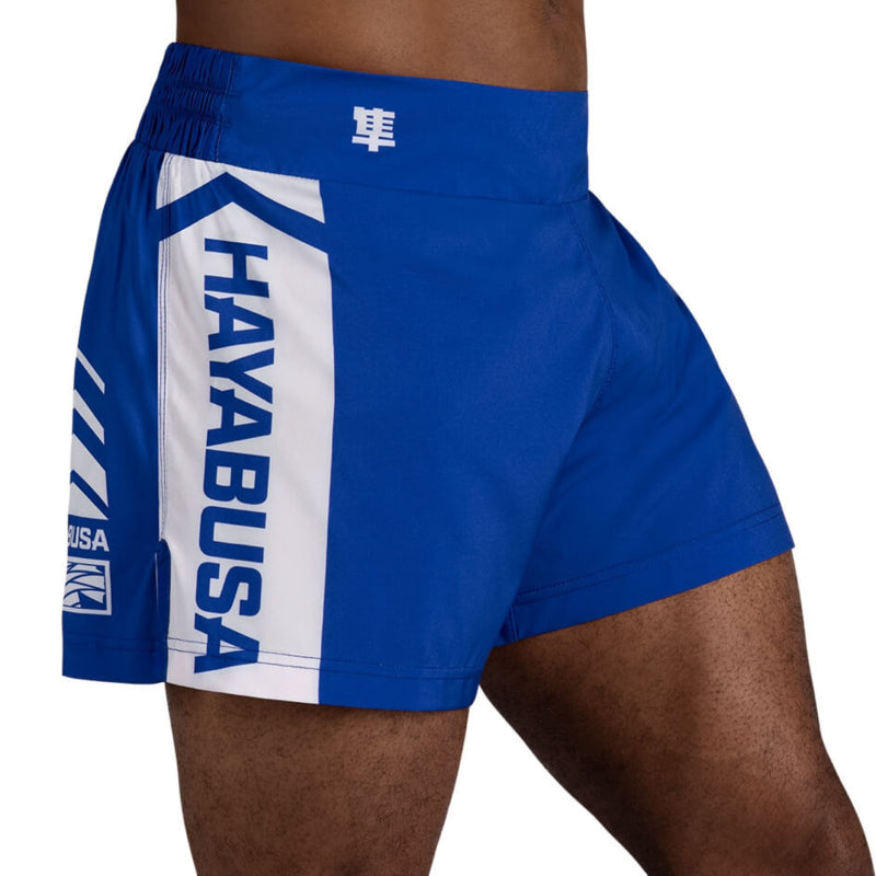 Hayabusa Icon Kickboxing Shorts - Blau / Weiß