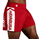 Hayabusa Icon Kickboxing Shorts - Rot / Weiß