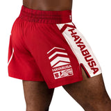 Hayabusa Icon Kickboxing Shorts - Rot / Weiß