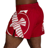 Hayabusa Icon Kickboxing Shorts - Rot / Weiß