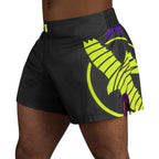 Hayabusa Icon Kickboxing Shorts - Schwarz / Neon