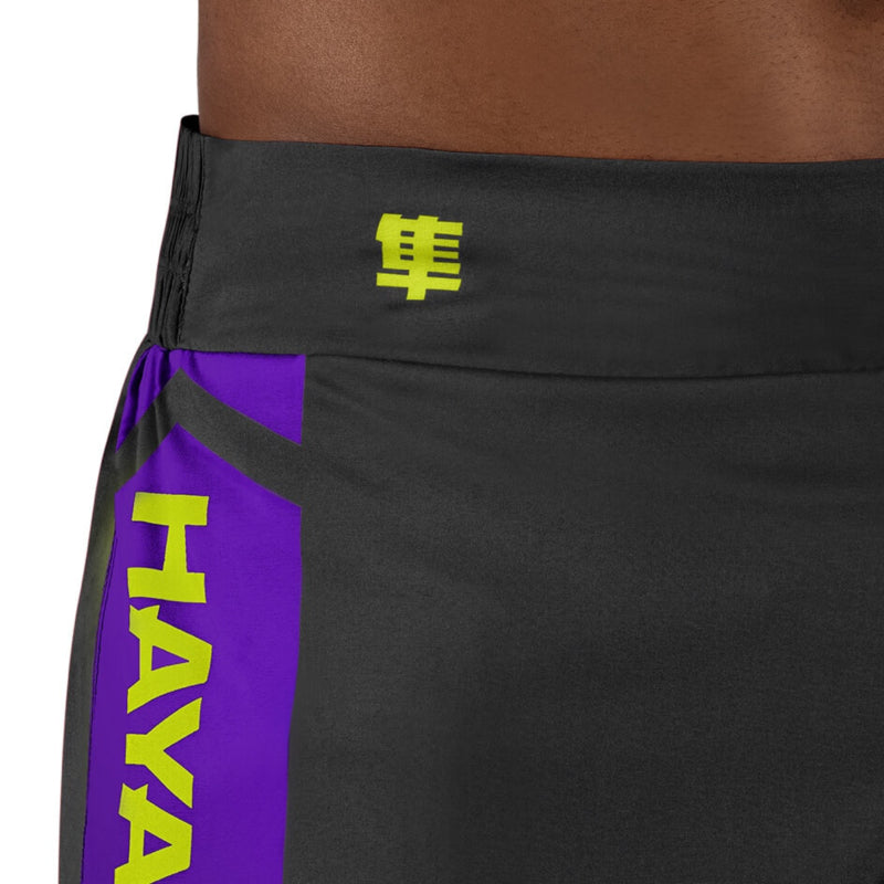 Hayabusa Icon Kickboxing Shorts - Schwarz / Neon