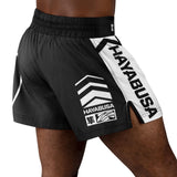 Hayabusa Icon Kickboxing Shorts - Schwarz / Weiß