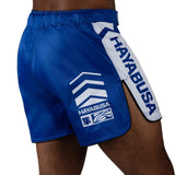 Hayabusa Icon Mid-Length Fight Shorts - Blau / Weiß