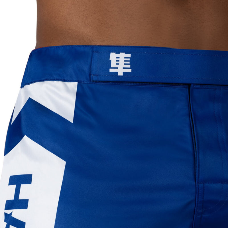 Hayabusa Icon Mid-Length Fight Shorts - Blau / Weiß