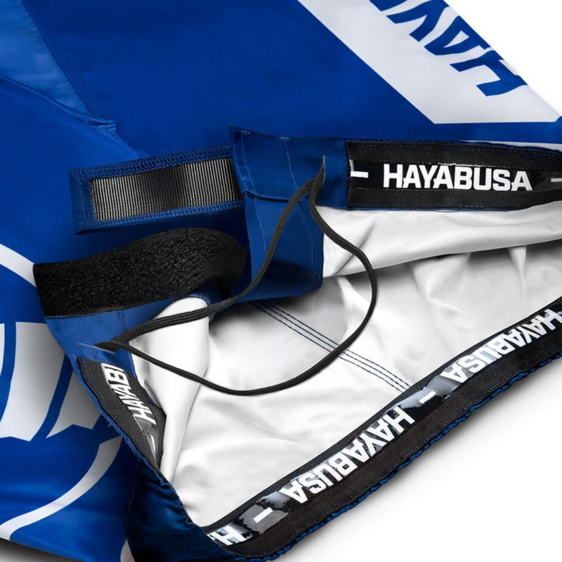 Hayabusa Icon Mid-Length Fight Shorts - Blau / Weiß