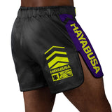 Hayabusa Icon Mid-Length Fight Shorts - Schwarz / Neon