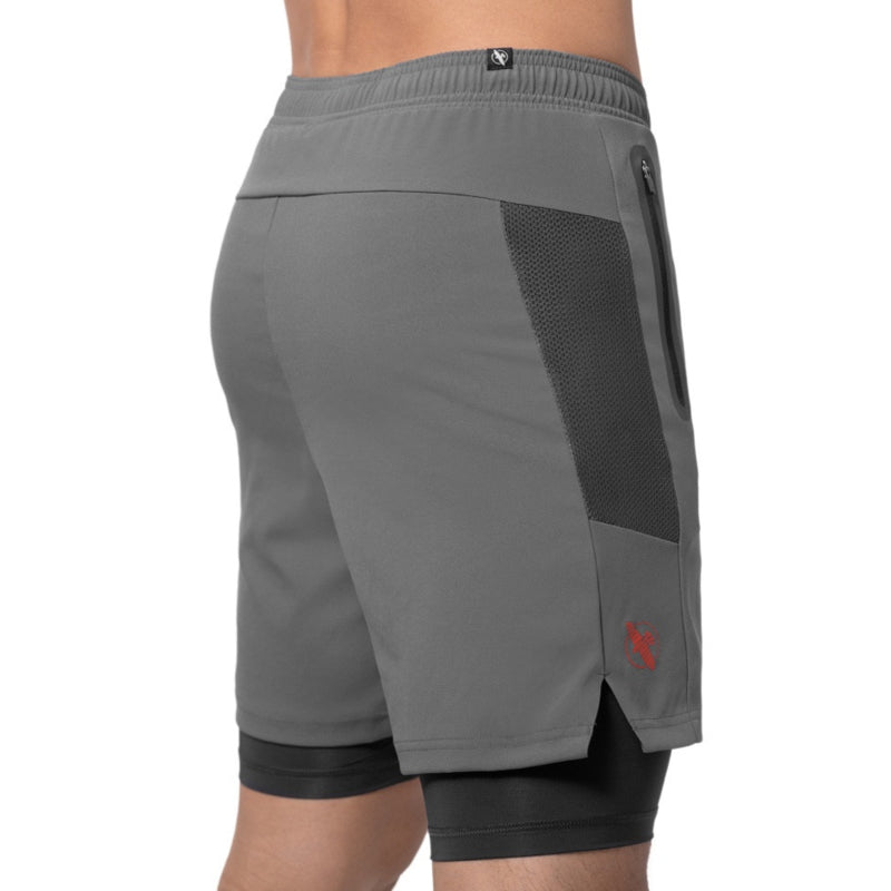 Hayabusa Athletische Gelaagde Prestatie Short - Herren - Dunkelgrau