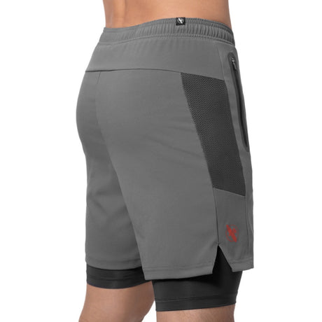 Hayabusa Athletische Gelaagde Prestatie Short - Herren - Dunkelgrau