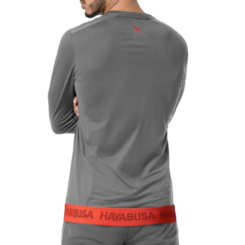 Hayabusa Athletic Langarm Trainingsshirt - Herren - Dunkelgrau