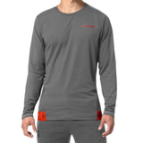 Hayabusa Athletic Langarm Trainingsshirt - Herren - Dunkelgrau