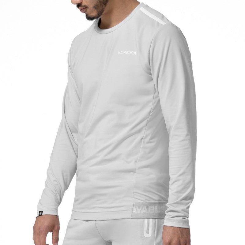 Hayabusa Athletic Langarm Trainingsshirt - Herren - Hellgrau
