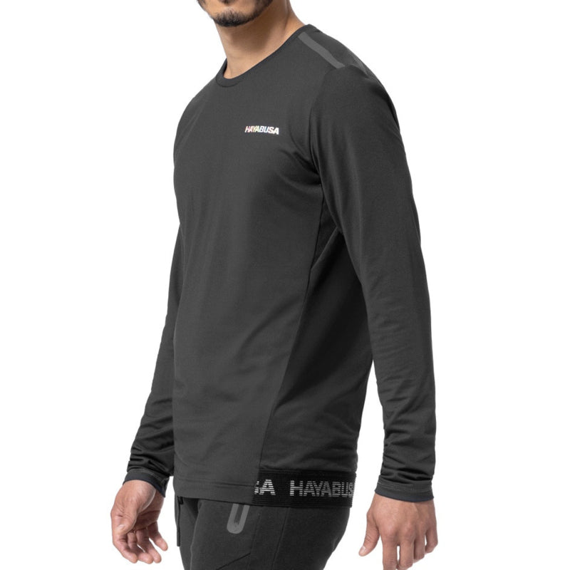 Hayabusa Athletic Langarm Trainingsshirt - Herren - Schwarz