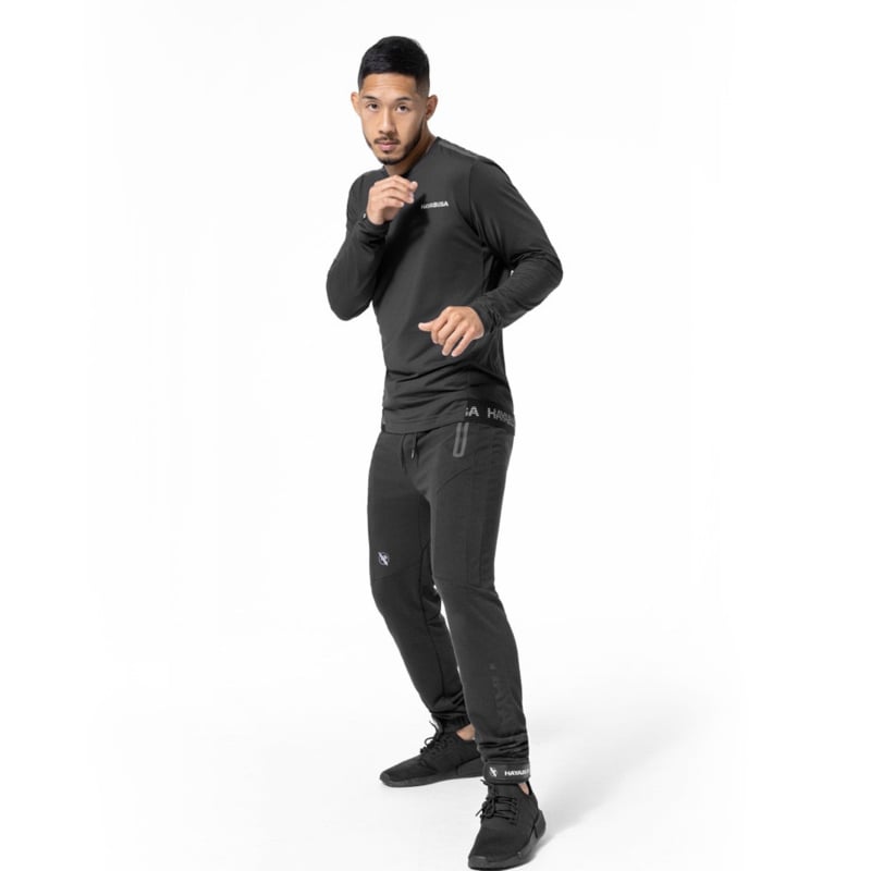 Hayabusa Athletic Langarm Trainingsshirt - Herren - Schwarz