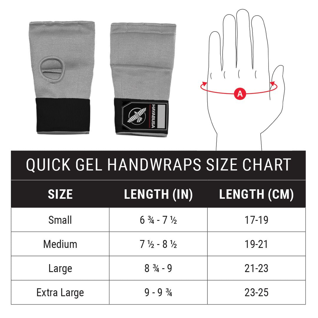 Hayabusa Quick Gel Handwraps - Grau