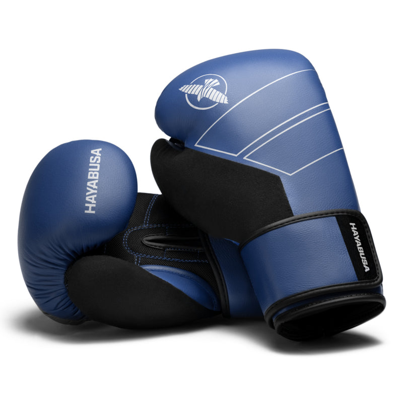 Hayabusa S4 Boxhandschuhe - Echtes Leder - Blau