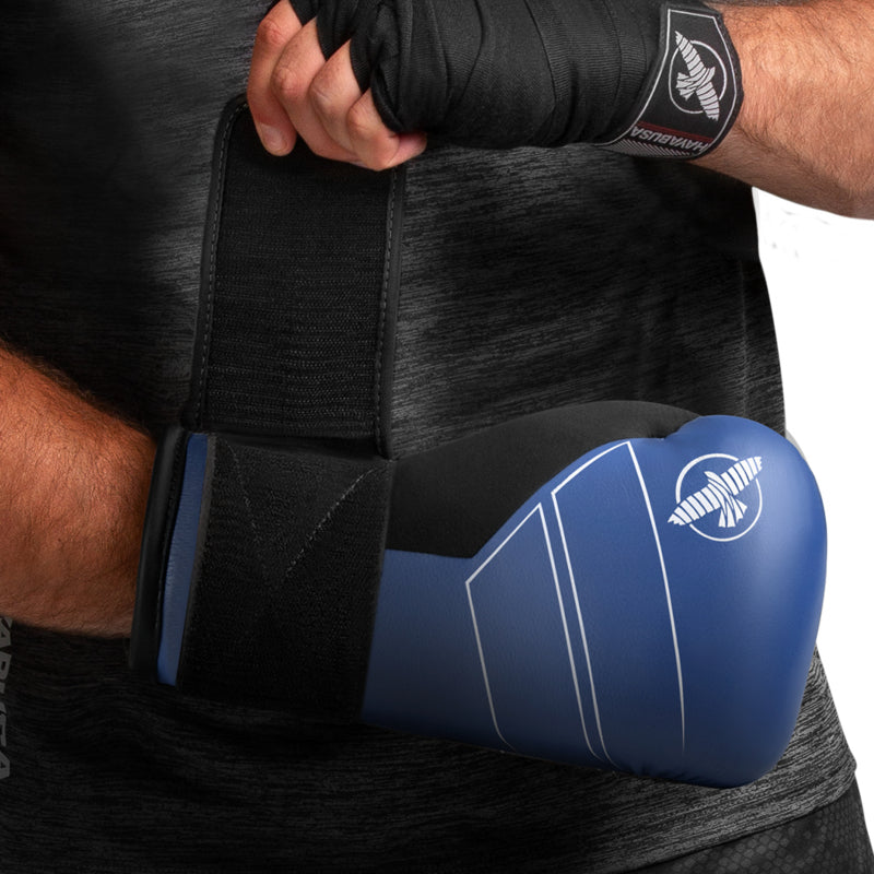 Hayabusa S4 Boxhandschuhe - Echtes Leder - Blau