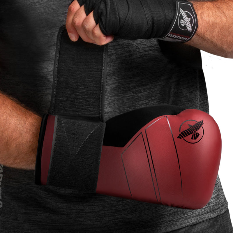 Hayabusa S4 Boxhandschuhe - Echtes Leder - Rot