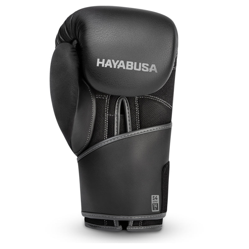 Hayabusa S4 Boxhandschuhe - Echt Leder - Schwarz