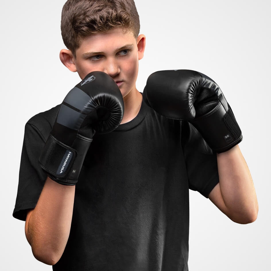 Hayabusa S4 Jugend Boxhandschuhe - Schwarz