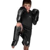 Hayabusa S4 Jugend-Schienbeinschoner - Charcoal grau