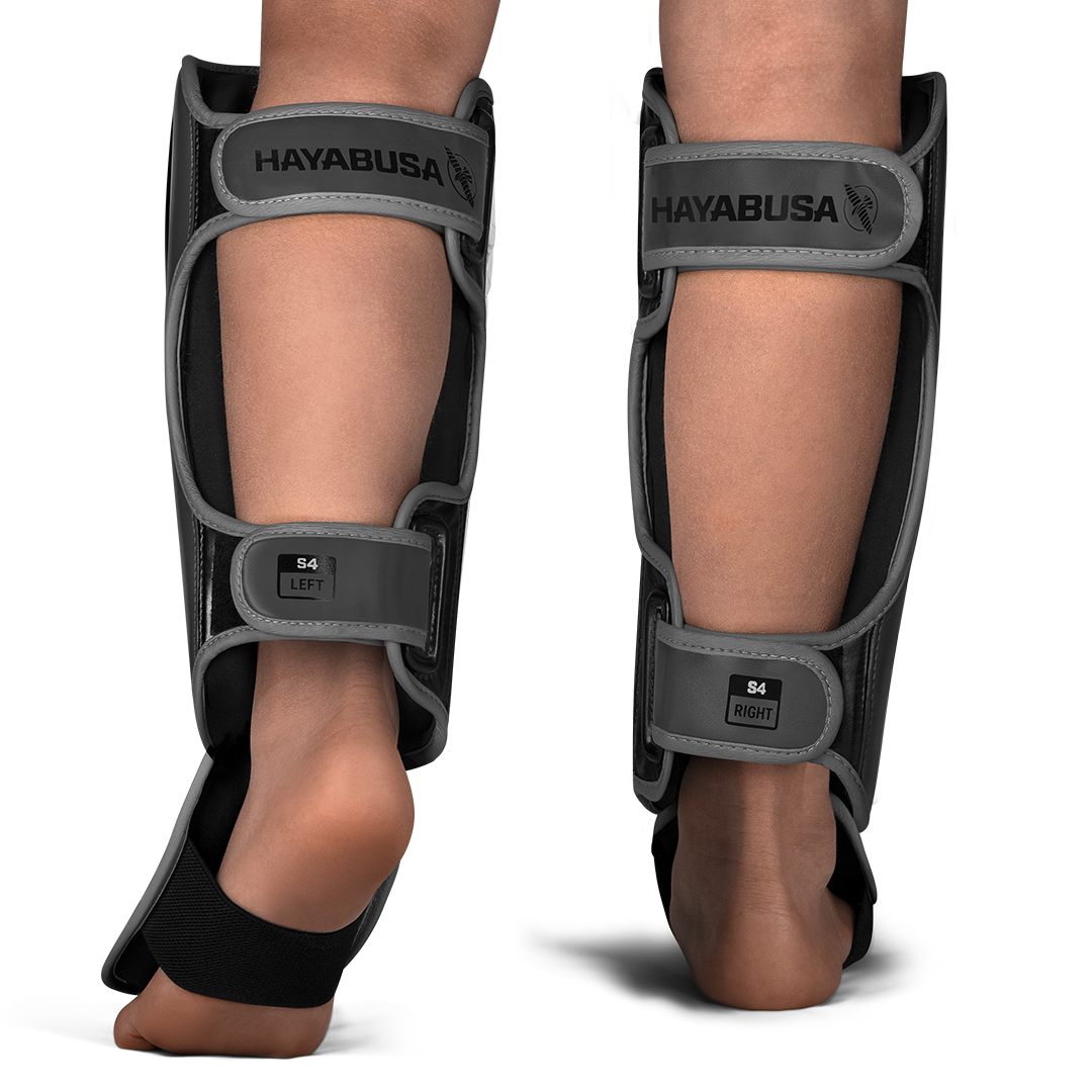 Hayabusa S4 Jugend-Schienbeinschoner - Charcoal grau