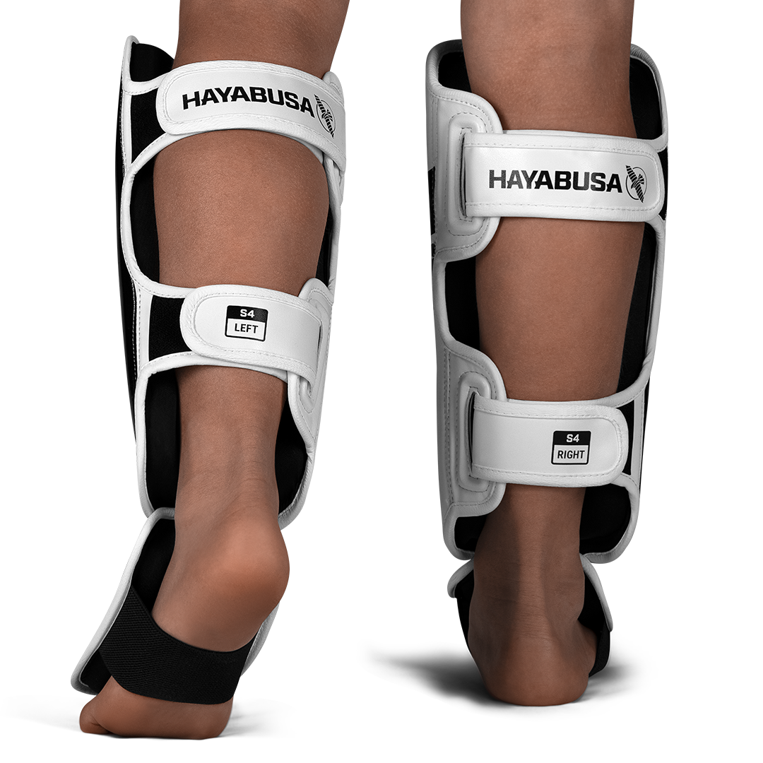Hayabusa S4 Jugend-Schienbeinschoner - Weiß