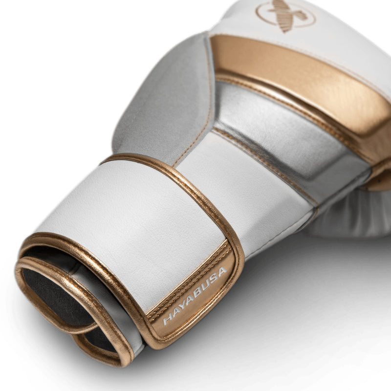 Hayabusa T3 Boxhandschuhe - Weiß / Gold