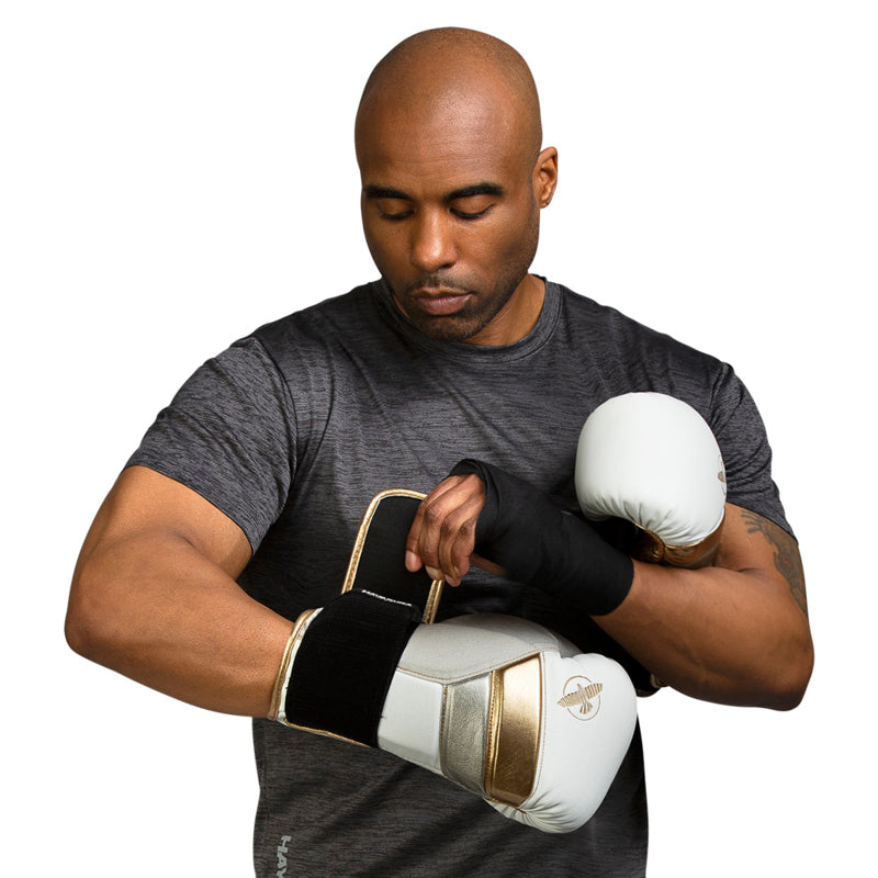Hayabusa T3 Boxhandschuhe - Weiß / Gold