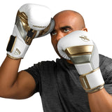 Hayabusa T3 Boxhandschuhe - Weiß / Gold